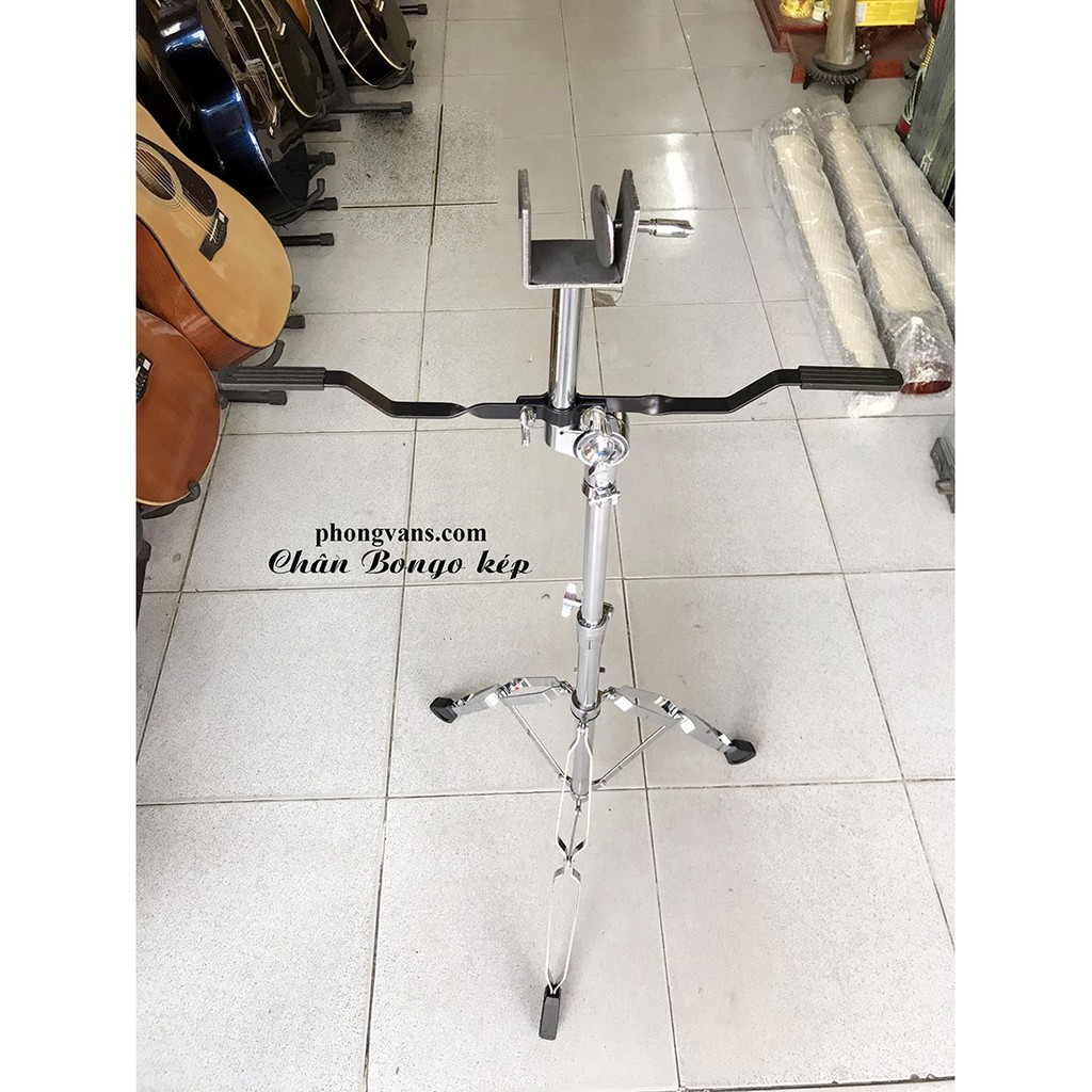 Chân trống Bongo kép bằng inox điều chỉnh được cao thấp