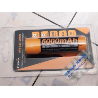 Pin 21700 Fenix ARB-L21 5000mah Top 1 thế giới chuyên cho đèn pin siêu sáng công suất cao, có mạch và sạc trên thân pin.