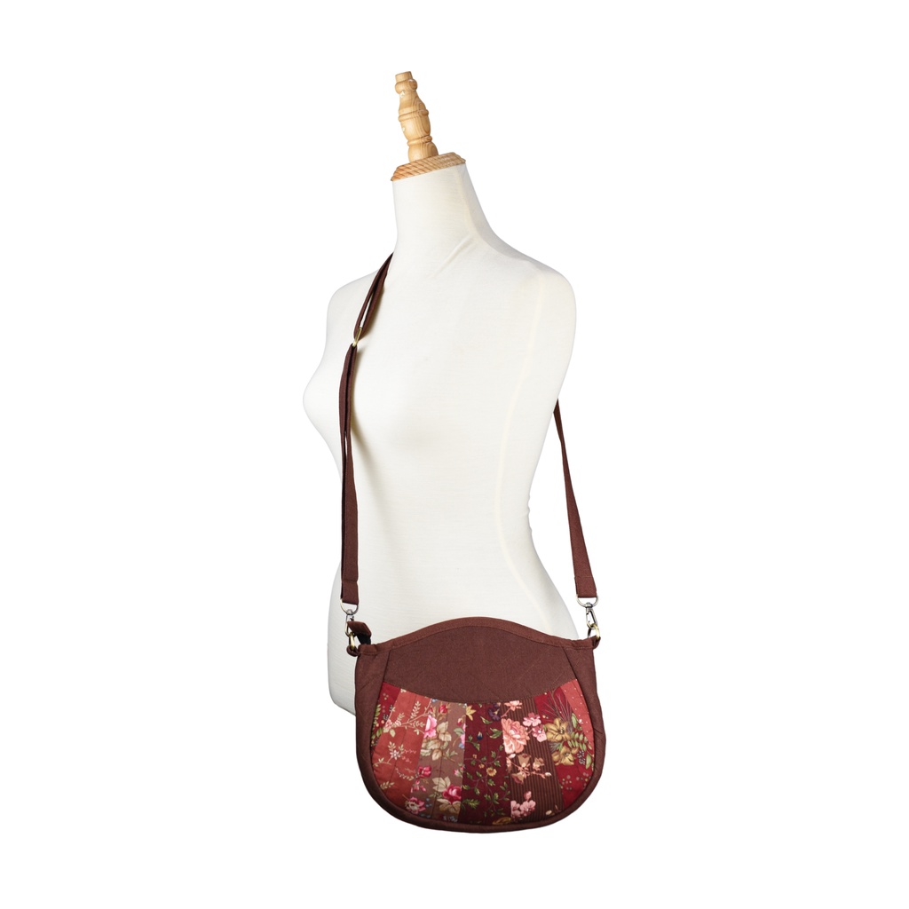 Túi vải đeo chéo ghép vải chần bông quilting độc đáo TÚI ILI - TOMATO HANDMADE