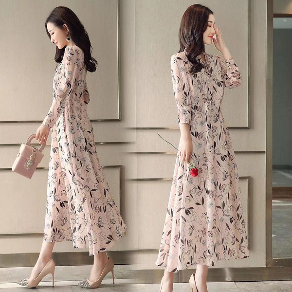Chân Váy Hoa Dài Qua Gối Phong Cách Hàn Quốc 2020