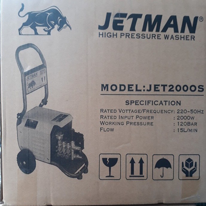 Máy Rửa Xe Cao Áp 2000W Jetman JM2000S