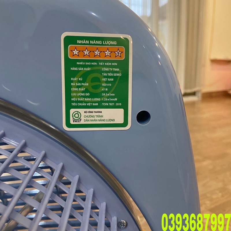 Quạt Bàn Đảo Senko BD-1410 Công Suất 47w Đa Chức Năng An Toàn Cho Người Sử Dụng Bảo Hành 12 Tháng