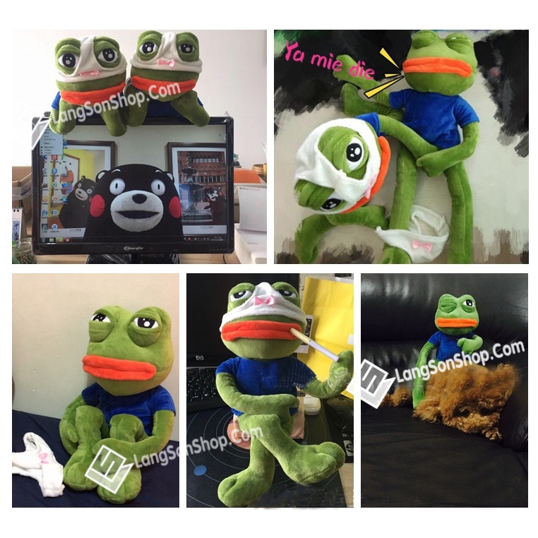 Ếch xanh pepe khuôn mặt biểu cảm - Hàng độc lạ Pepe Frog