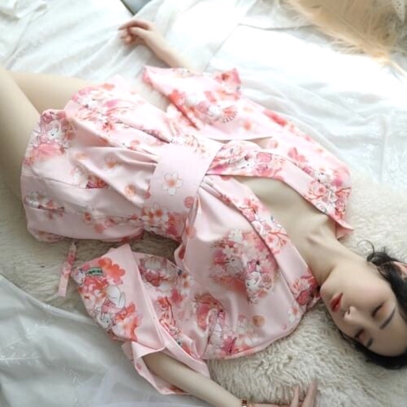 Bộ Kimono Hồng Hoa Đào Cosplay Cô Gái Nhật Bản Dễ Thương | BigBuy360 - bigbuy360.vn