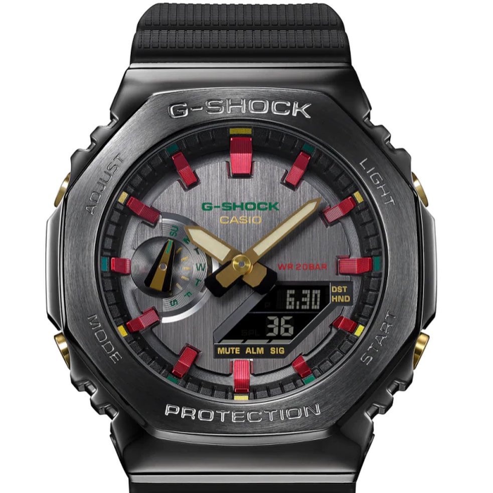 Đồng Hồ Casio Nam Dây Nhựa GSHOCK GM-2100CH-1ADR Chính Hãng