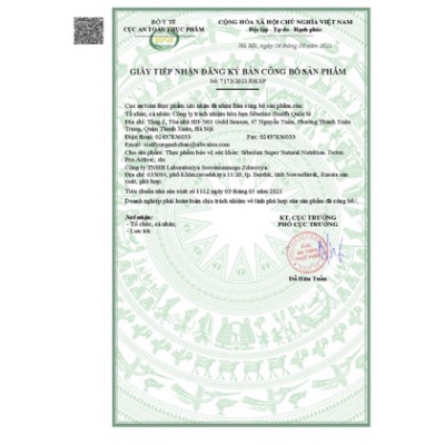 [ Siêu thải độc ] Thực phẩm bảo vệ sức khỏe Siberian Super Natural Nutrition. Detox Pro.Active – 16 túi 6v/túi