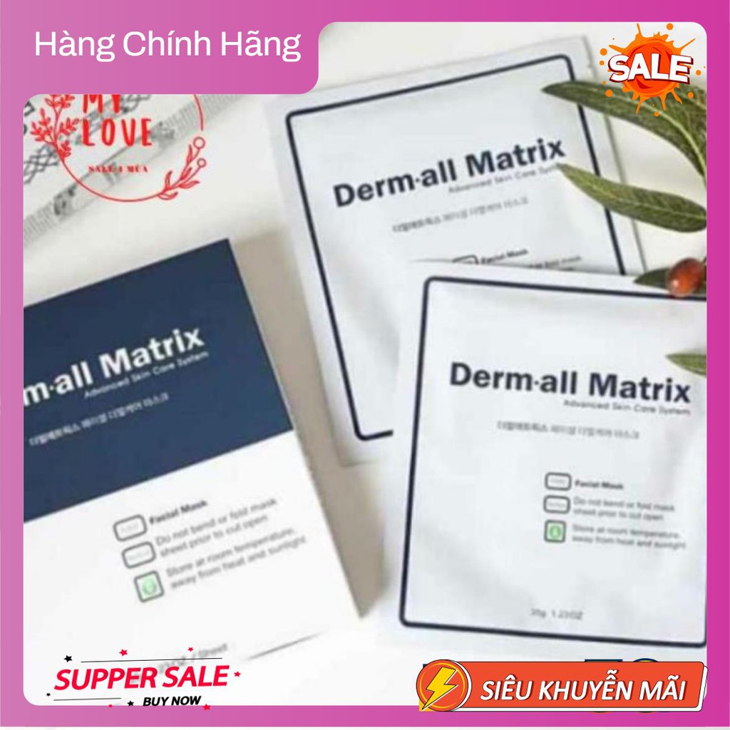 ☘️ Mặt nạ thạch DERM ALL MATRIX HÀN QUỐC dưỡng da, nâng cơ da mặt giúp da căng mịn hết nếp nhăn