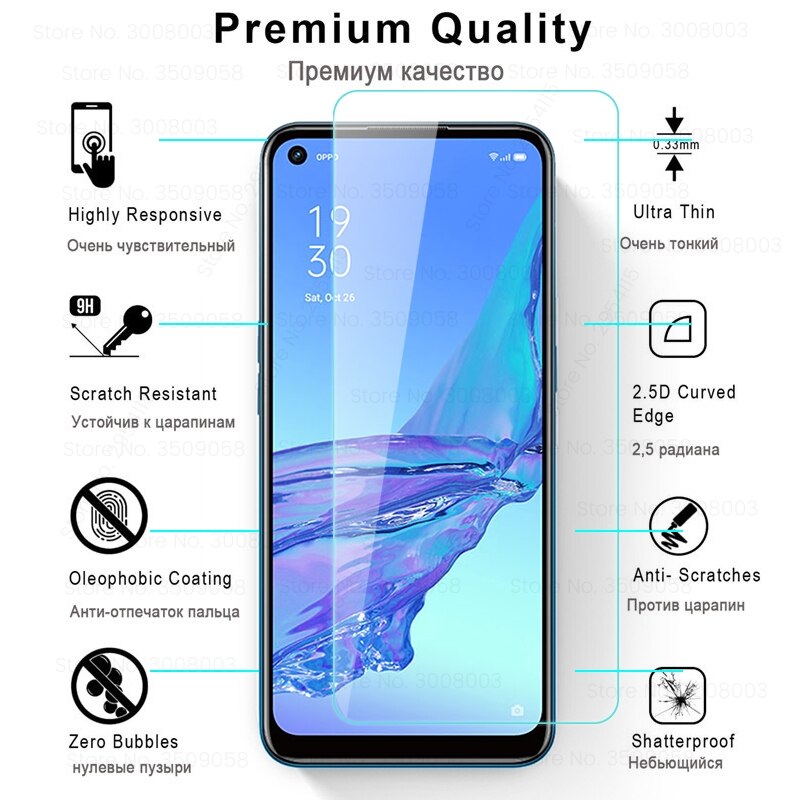 Kính Cường Lực 2 Trong 1 Bảo Vệ camera Trước + Sau Cho oppo a58 a78 a98 a17 a57 a77 a57s a55 a36 a96 a56 4g 5g