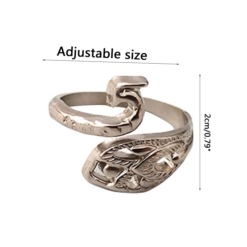 Nhẫn đeo tay kim loại hình chim công