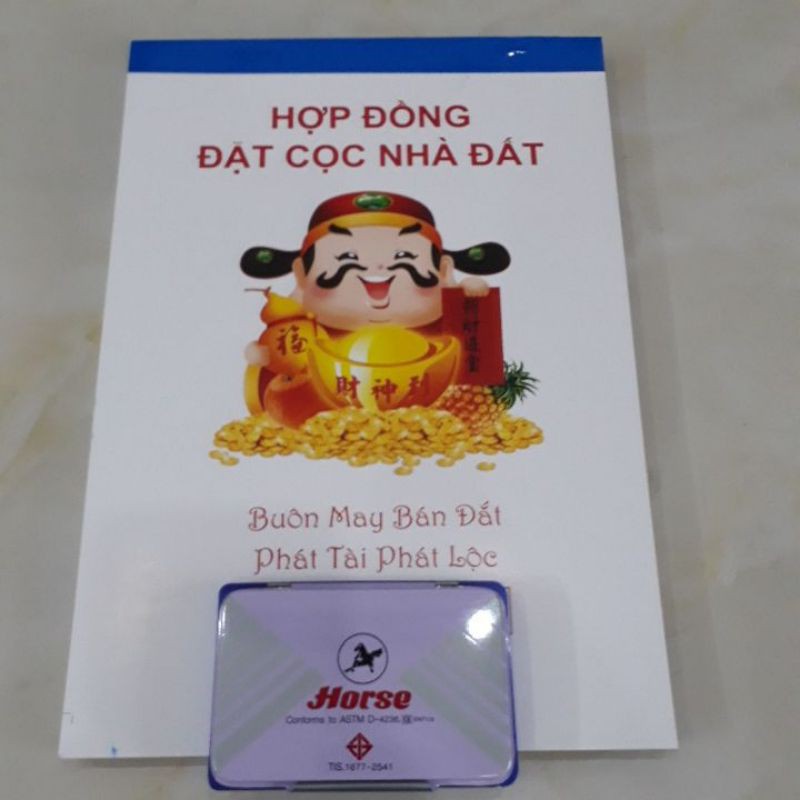 COMBO SỔ HỢP ĐỒNG MUA BÁN NHÀ ĐẤT LOẠI 3 LIÊN VÀ HỘP VÂN TAY