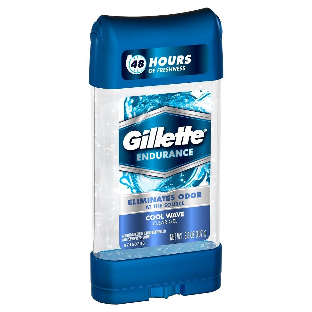 Lăn gel khử mùi nam Gillette Clear Gel Cool Wave Antiperspirant and Deodorant 107g (Mỹ)