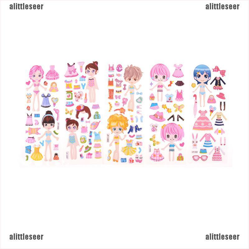 Set 5 Miếng Dán Trang Trí Quần Áo DIY Hình Công Chúa Dễ Thương Xinh Xắn