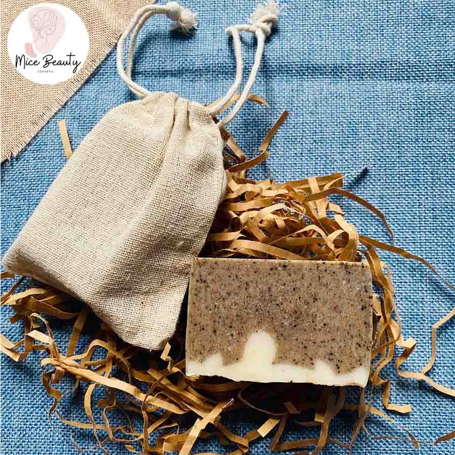 Xà Bông Trắng da, Tẩy tế bào chết Cafe Handmade Mice Beauty 100% Thiên Nhiên  - 100Gr