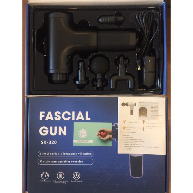 Máy massage trị liệu ❤️FREESHIP❤️ Súng massage Fascial Gun trị nhức mỏi cơ thể