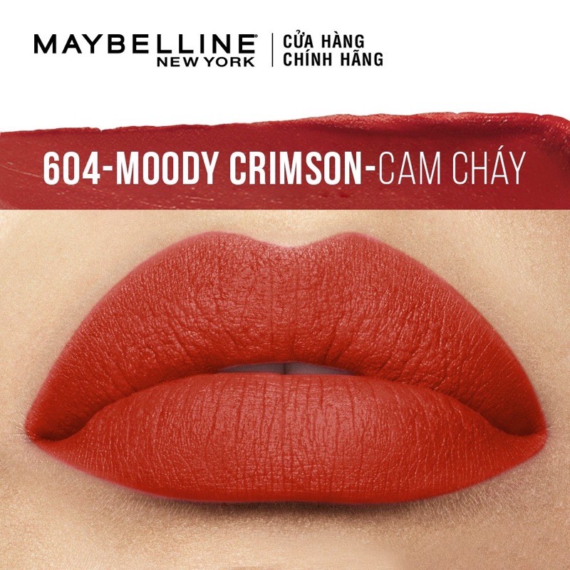 (Màu 604) Son Lì Mịn Môi Dưỡng Môi Maybelline New York Love Notes Phiên Bản Giới Hạn Color Sensational Lipstick 3.9g