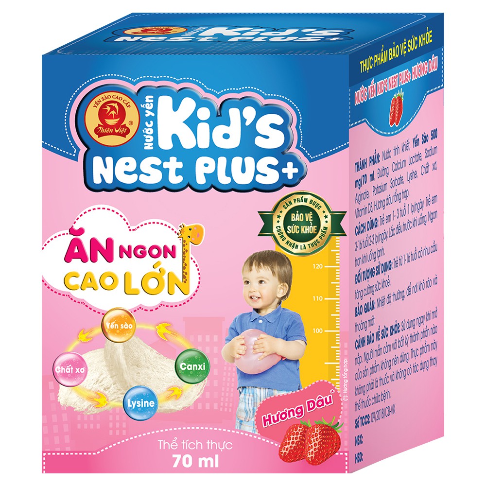 Nước Yến Sào Kid’s Nest Plus+ Cho Bé từ 1 Tuổi