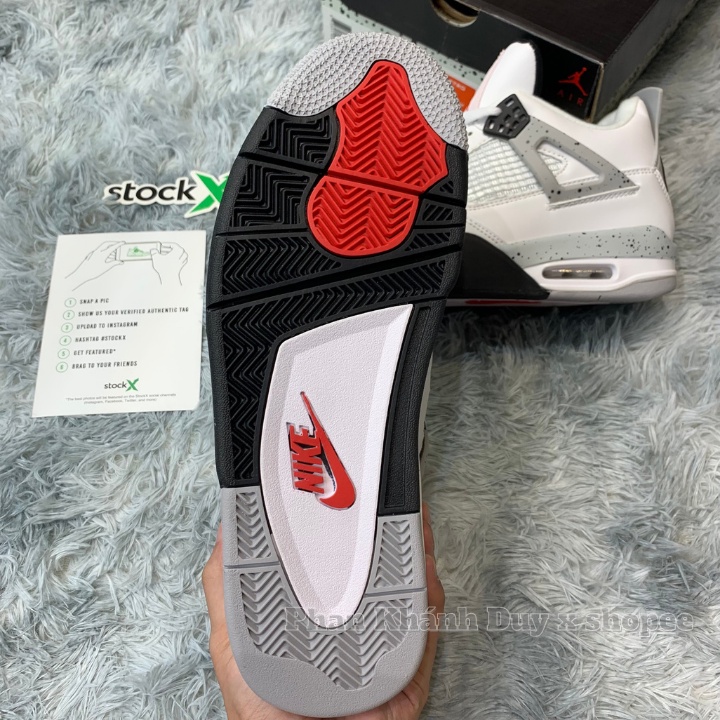 Giày bóng rổ air jordan 4 retro og cement - Jd 4 nam nữ đủ PK