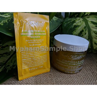 [Kiehls] Mặt Nạ Hoa Cúc & Lô Hội Kiehl’s Calendula & Aloe Soothing Hydration Mask Gói 5ml