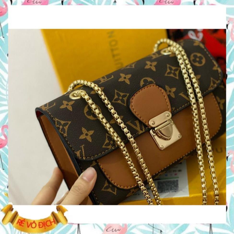 Hàng Cao Cấp -  Túi lV- thời trang nữ phối màu dây xích đặc - shop chịu ship 100% | BigBuy360 - bigbuy360.vn