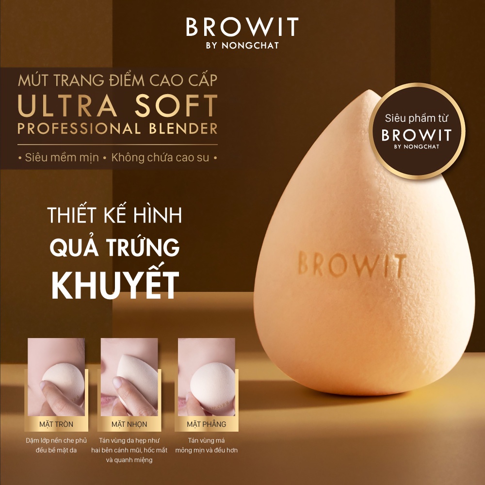 Mút Trang Điểm Browit Ultra Soft Professional Blender