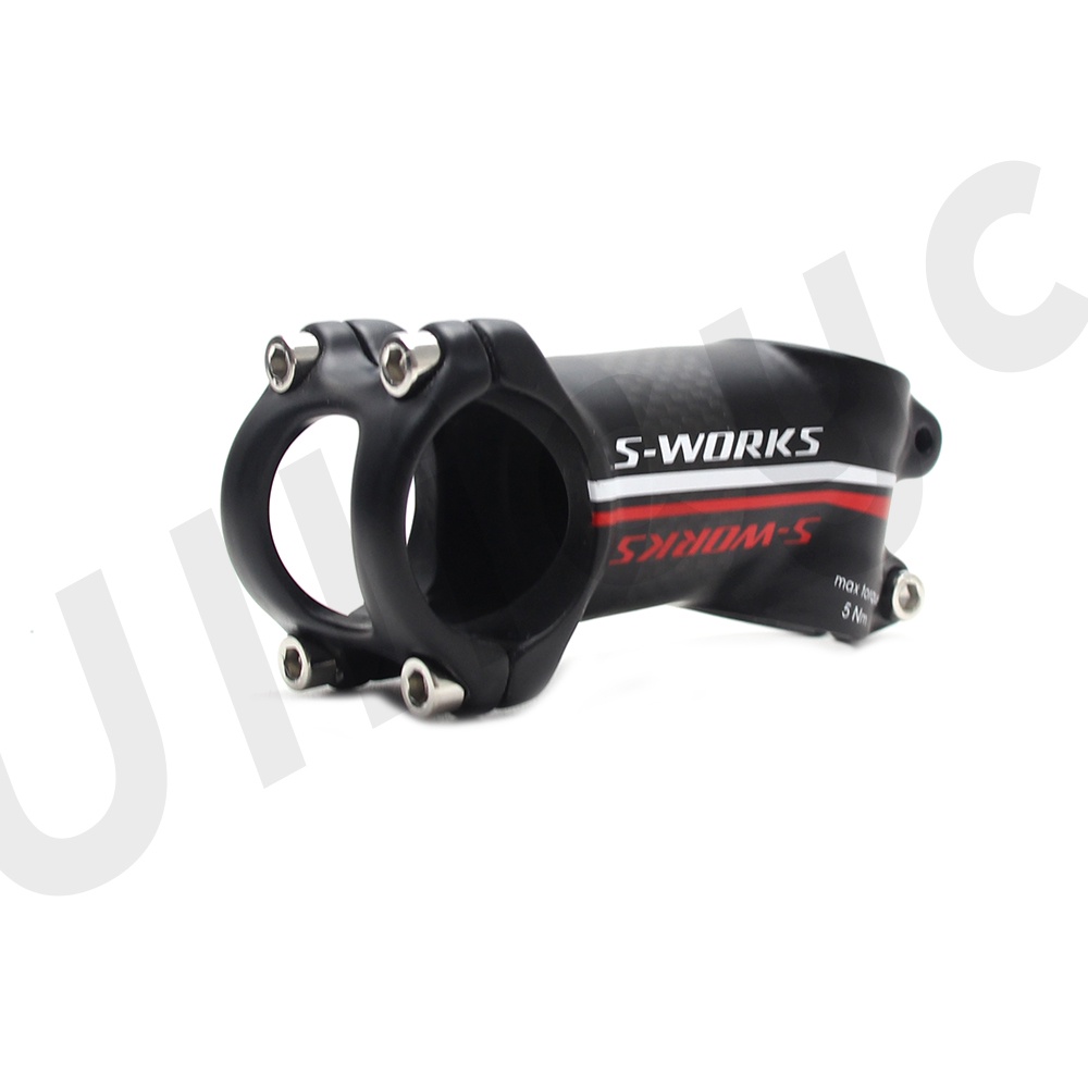 Pô tăng xe đạp 3K 28.6-31.8 6/17 độ bằng sợi carbon kích thước 60mm-120mm