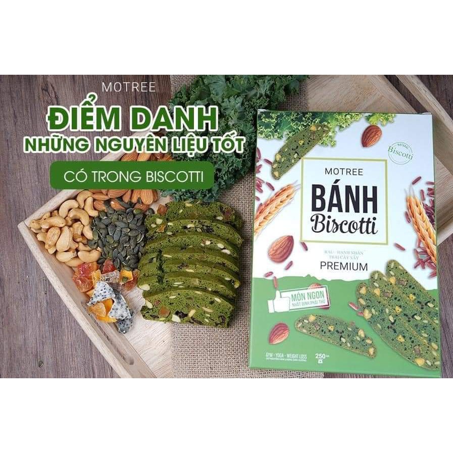 BISCOTTI Bánh Ngũ Cốc Nướng Ăn Kiêng Không Đường