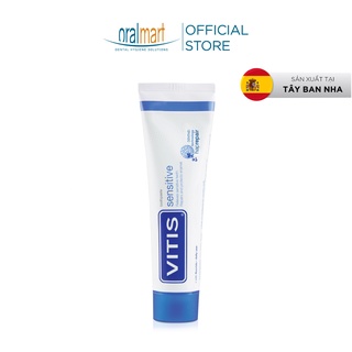 Kem đánh răng giảm ê buốt và tái tạo men răng Vitis Sensitive Tuýp 100ml