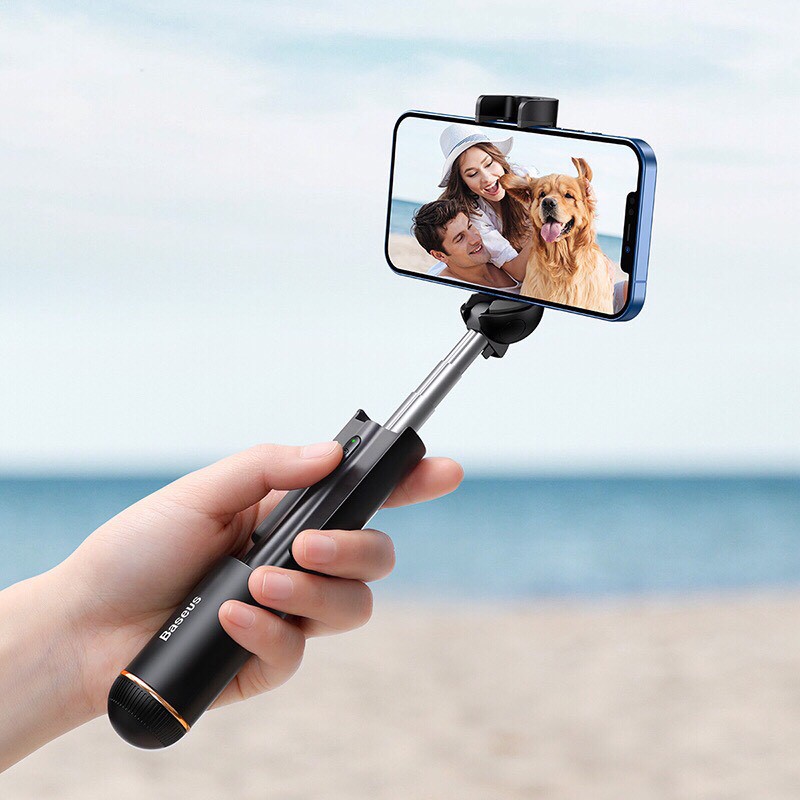 Gậy chụp ảnh tự sướng BASEUS mini cho iphone 1112 Pro Xiaomi OPPO Chức năng kết nối Bluetooth - Gậy tripod nhỏ gọn