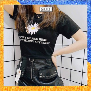 Áo crop top hoa cúc HSU0319