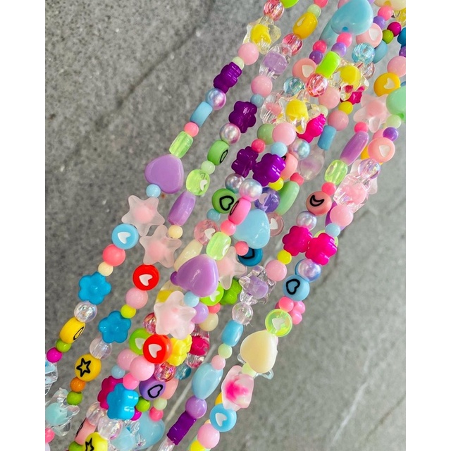 Vòng cổ handmade LILI COLORFULLY RANDOM BEADED NECKLACE - LILI'S SUMMER BEADS