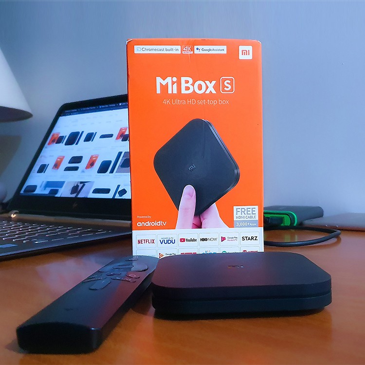 Tivi box Xiaomi Mibox S 4K 2019 Bản Quốc Tế Tiếng Việt tìm kiếm giọng nói - Chính hãng phân phối | BH 3 THÁNG Emarketvn