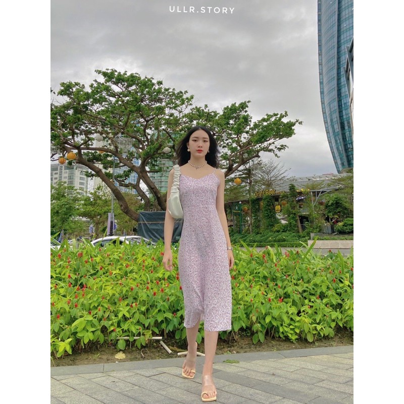 Váy hai dây hoa nhí, đầm bông hai dây Hàn Quốc điệu đà 🍂 Baby Flower Dress