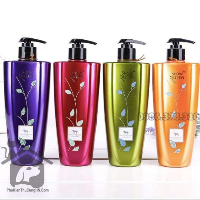 Sữa tắm tinh dầu Show Queen cho chó mèo 500ml - Phụ kiện thú cưng Hà Nội