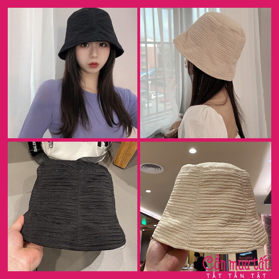 Nón bucket nữ, mũ xô kiểu mới cao cấp phong cách ulzzang hàn quốc MNBK08, mũ nón bucket xinh xắn 2021