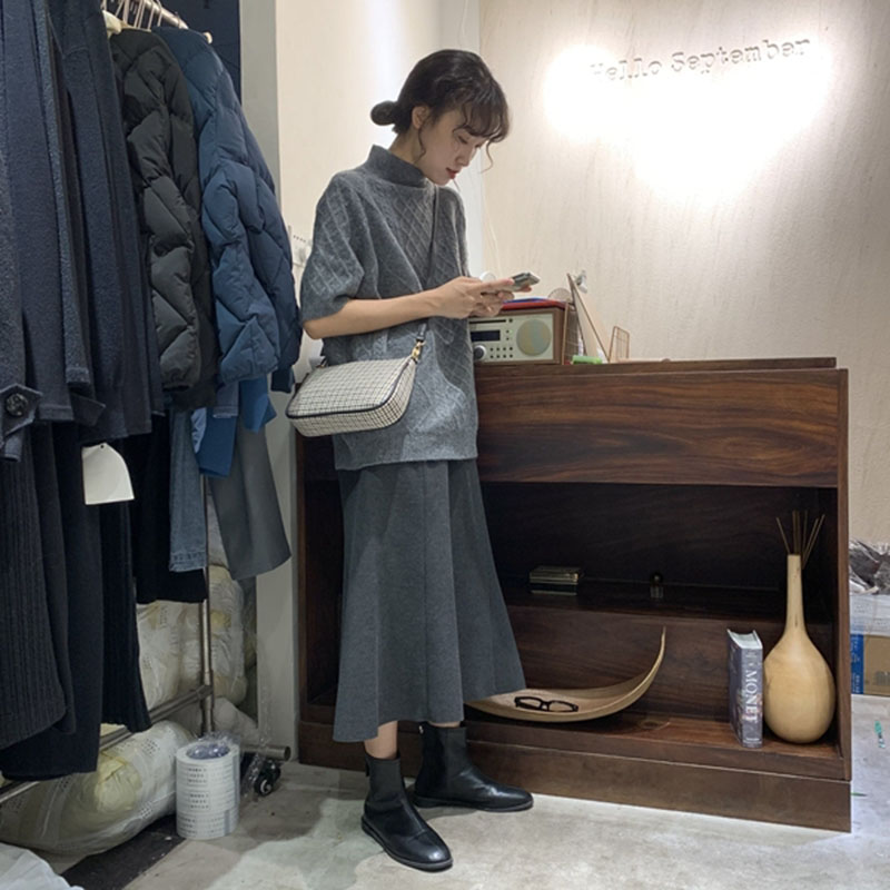 Túi xách tay họa tiết caro thời trang Hàn Quốc