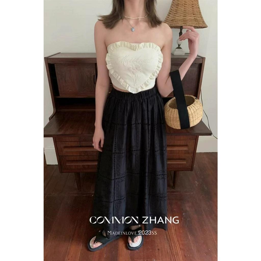 Áo Croptop Ôm Dáng Thêu Họa Tiết Trái Tim Quyến Rũ Thời Trang Mùa Hè Hàng Mới 2023