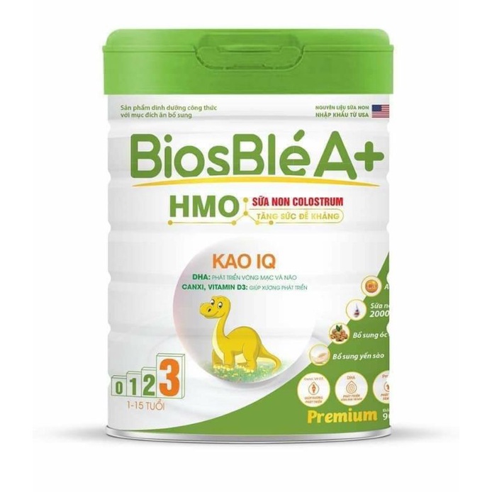 Sữa bột BiosBléA+ Kao IQ lon 900g dành cho trẻ từ 1-15 tuổi