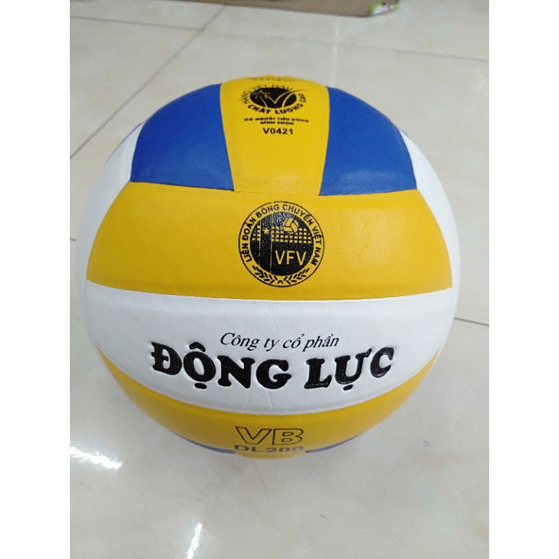 Bóng chuyền da động lực tiêu chuẩn thi đấu tặng kèm kim bơm. lưới