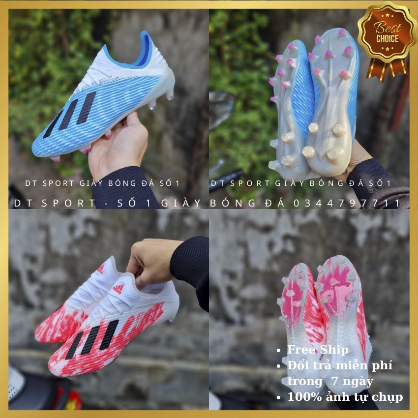 Giày Đá Bóng Sân Cỏ Tự Nhiên X Ghosted 19.1 FG ,Giày Đá Banh Nam