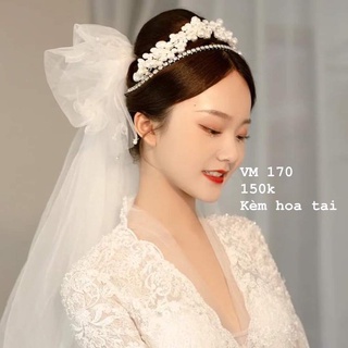 Vương miện đính đá trắng lấp lánh 170