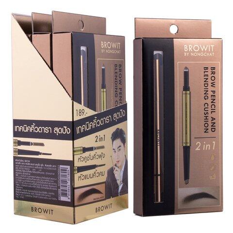 Chì Kẻ Mày 2 Đầu Browit By Nongchat Brow Pencil And Blending Cushion