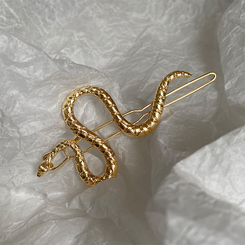 Kẹp tóc thiết kế hình con rắn độc đáo thời trang cá tính cho nữ