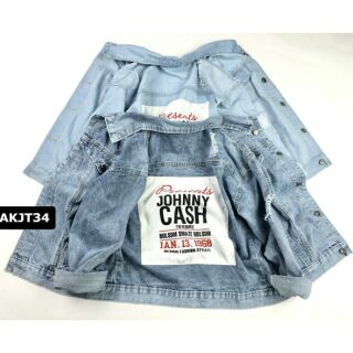 Áo khoác jeans nam nữ - ảnh thật