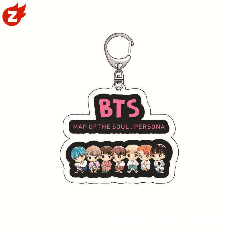 Móc Khóa Hình Kẹo BTS Hoạt Hình Sáng Tạo Hàn Quốc