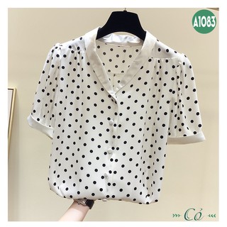 Áo sơ mi chấm bi công sở - A1083