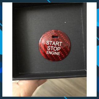 ⚡️𝐅𝐑𝐄𝐄 𝐒𝐇𝐈𝐏 𝟓𝟎𝐊⚡️ Ốp nút start stop sợi cabon thật cho xe mazda Cx5,3, 6