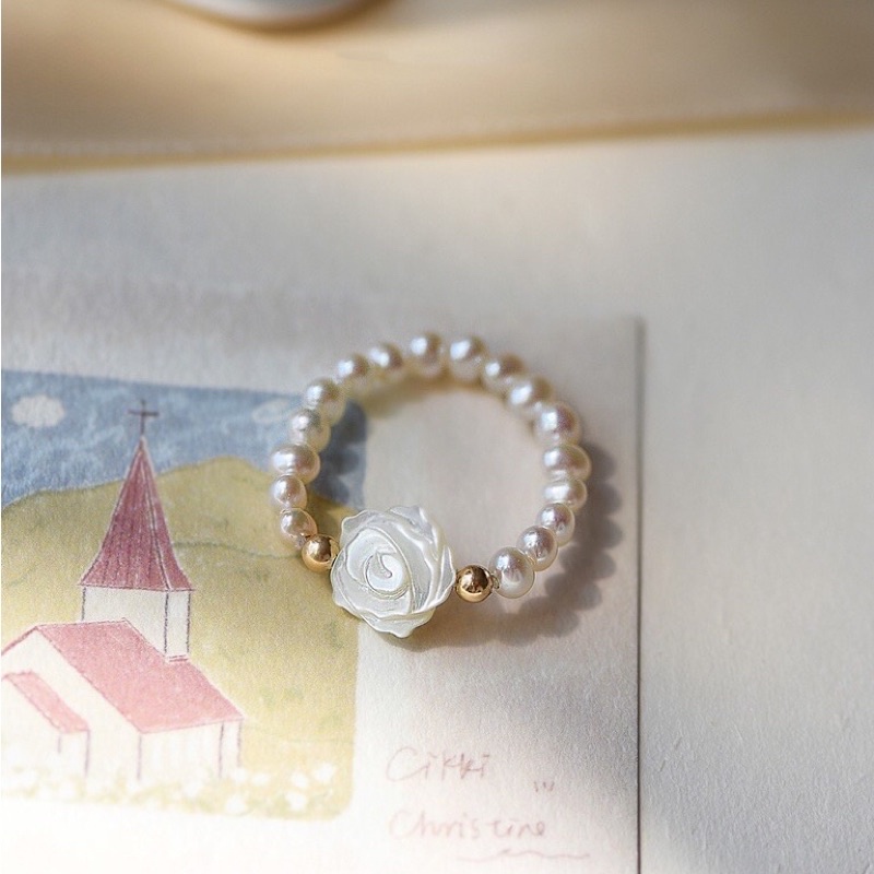 Nhẫn bạc 3ly mặt hoa hồng