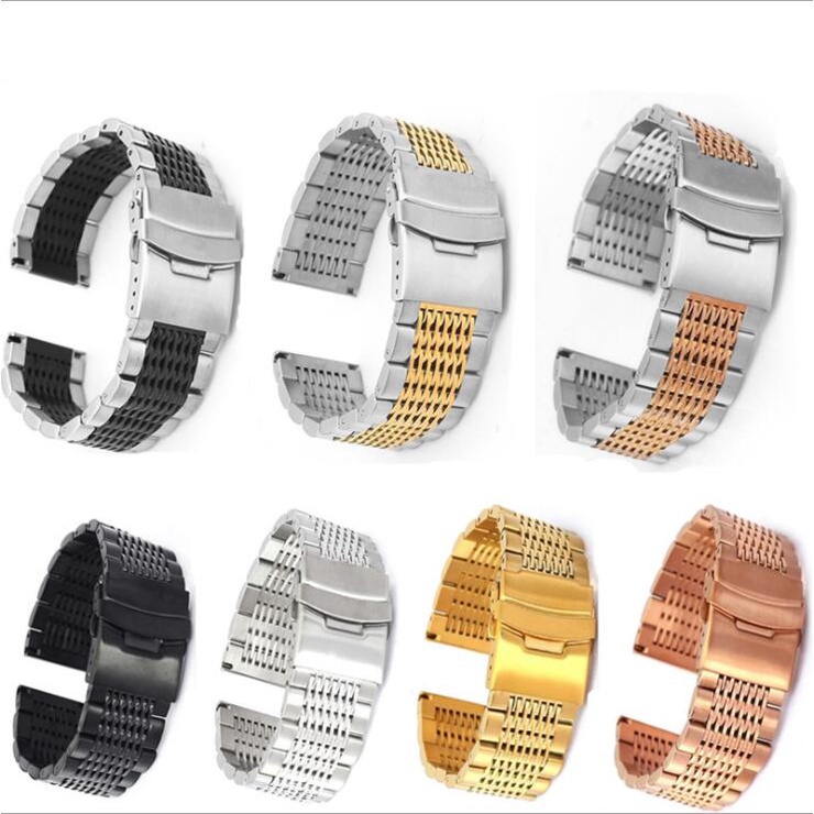 SAMSUNG Dây Đeo Thay Thế 20mm 22mm Bằng Thép Không Gỉ Cho Đồng Hồ Huawei Gt 46mm S3 Border / Classic