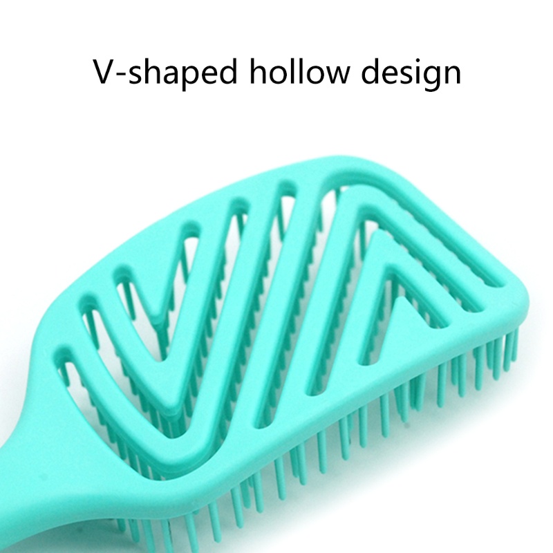 Set 2 Lược Chải Tóc Tạo Kiểu Tóc Xoăn Gợn Sóng Có Thể Sử Dụng Ướt Và Khô YOUYO