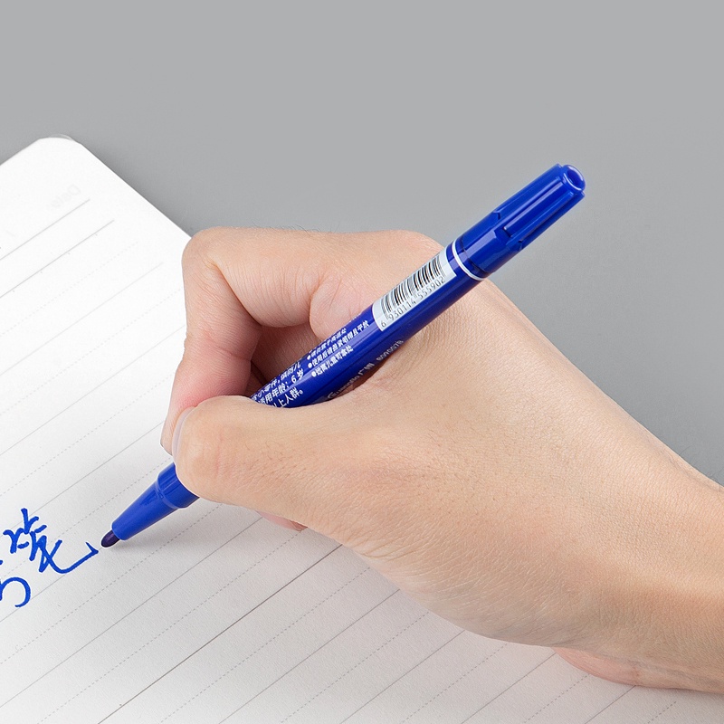 Bút dạ kính lông dầu 2 đầu màu xanh, đen, đỏ GuangBo viết CD (bút vĩnh cửu không xoá được) B09007B B09007D